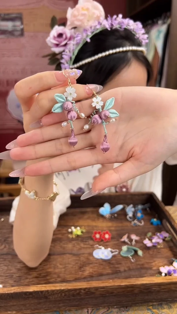 刺绣苏绣世家非遗手工（耳环）