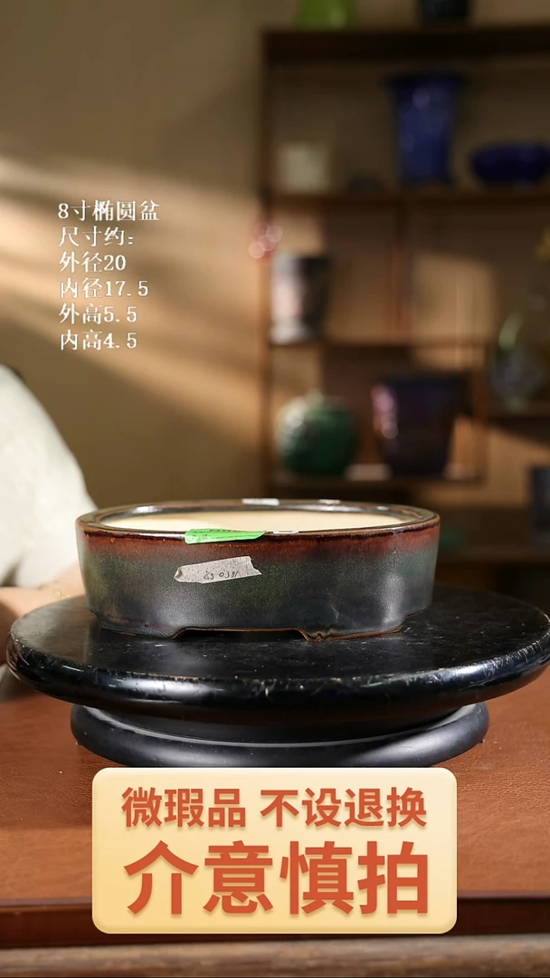 8寸椭圆盆   956