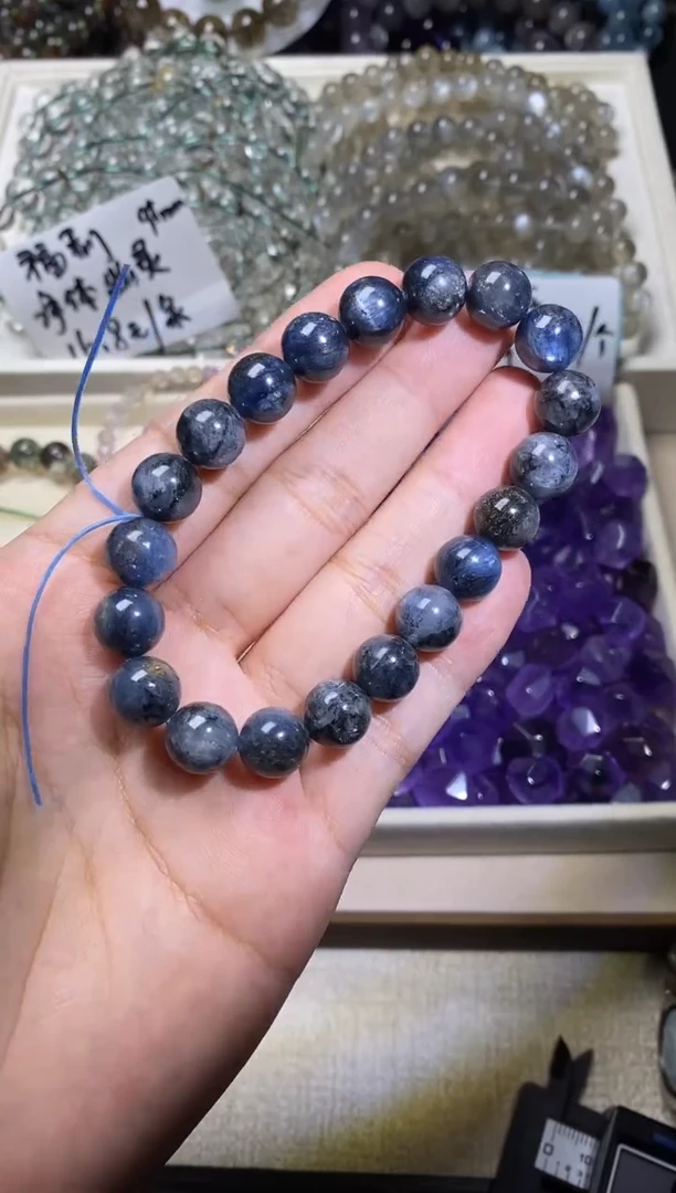 未镶嵌手串水晶武士黑蓝晶石
