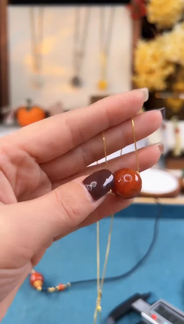 【闪购商品】南红玛瑙吊坠18K金镶嵌@@G921C012358