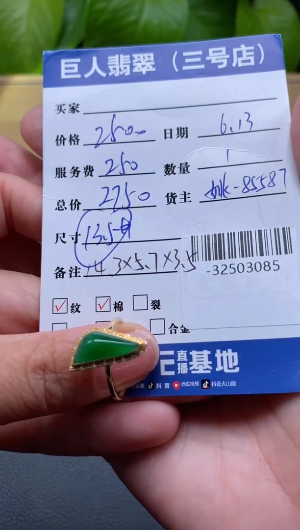 颈饰18K金镶嵌翡翠多人-32503085
