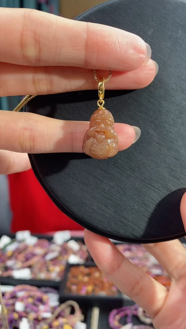 【闪购商品】玛瑙/玉髓吊坠(不含链)银S925镶嵌361盐源玛瑙