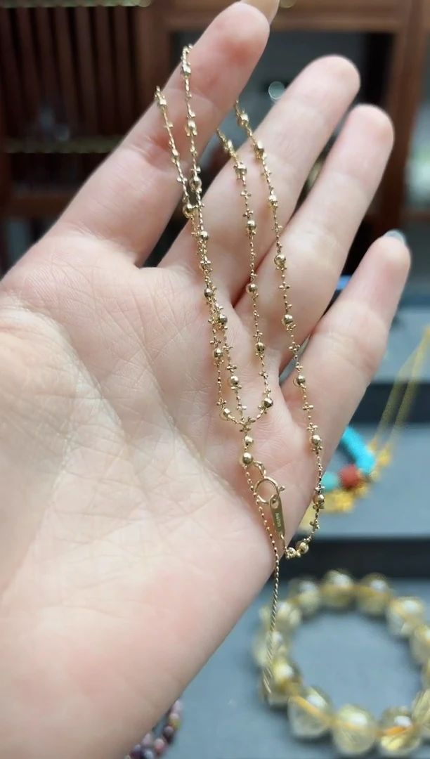 【闪购商品】18K金颈饰18k金仙女项链 ZX