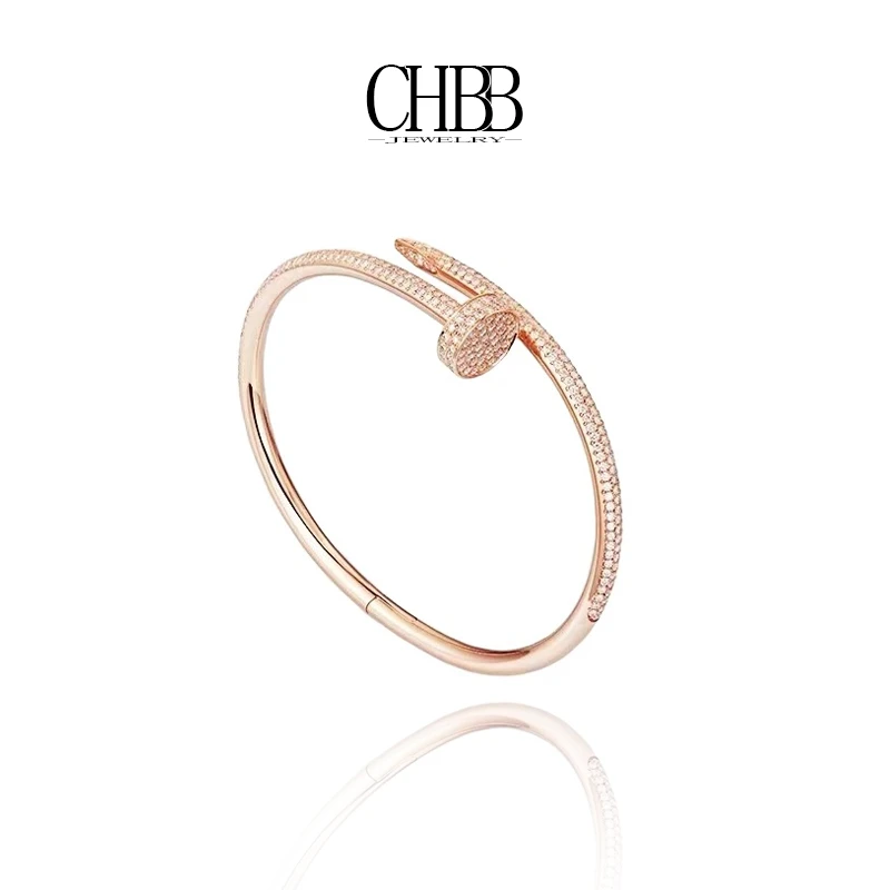 橙画 合金手镯 高定K金钉子满天星手镯时尚大气轻奢