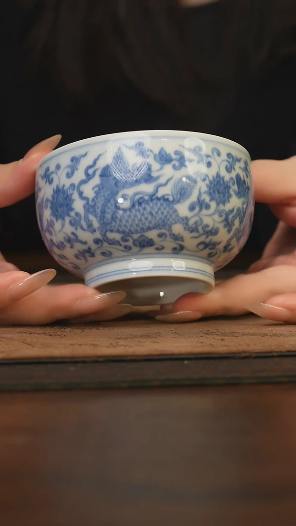 杯柴窑青花破价福利