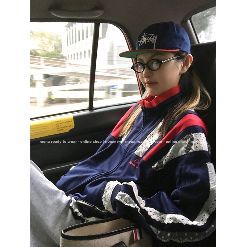 【Mona张绮贤】MONA 蕾丝设计 复古外套女 OW135391