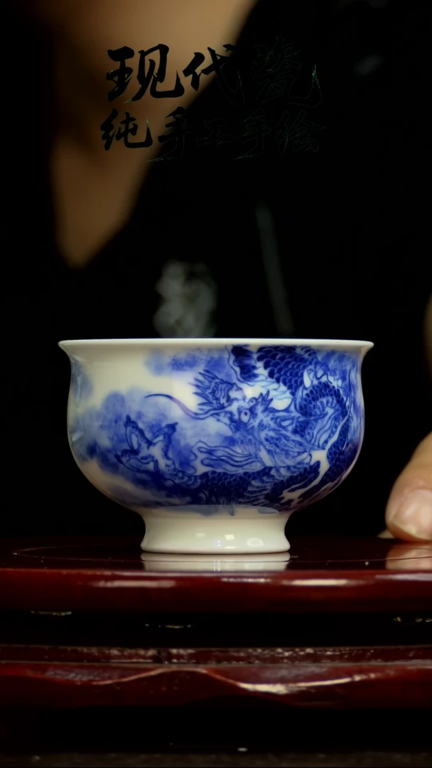 杯子纯手工手绘瓷瓷5