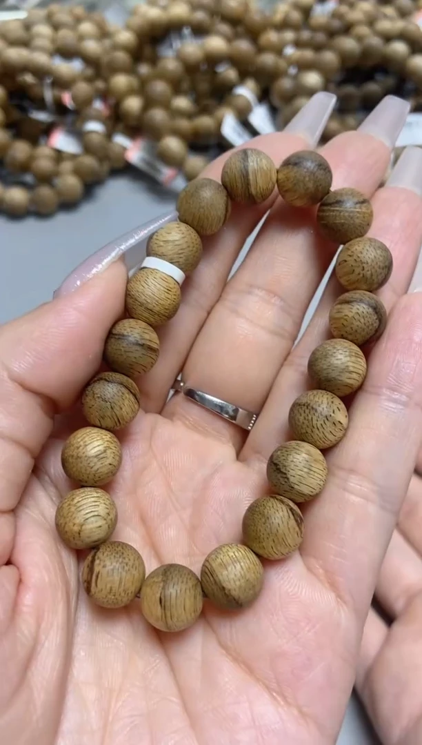 手串沉香文莱圆珠单圈1.0蛇皮多样性发其一