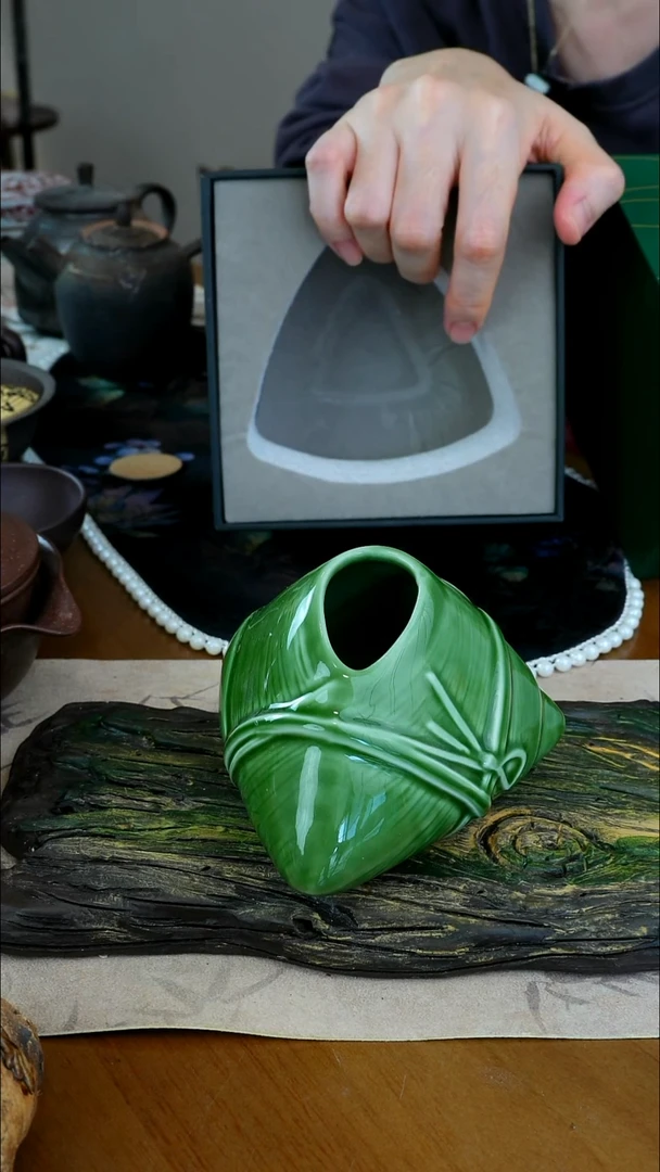 陶茶瓷物语粽子造型花瓶礼盒装