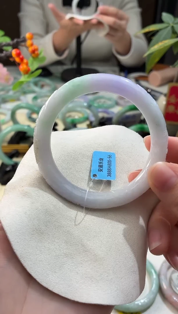 未镶嵌手镯翡翠8  翡翠手镯 56