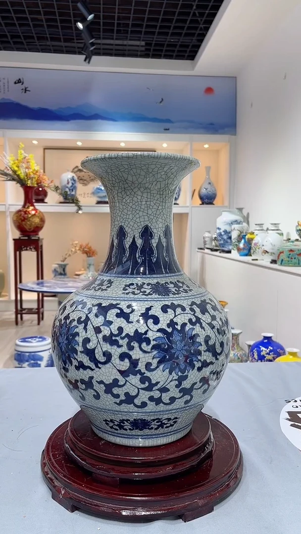 摆件管窑景德镇陶瓷高39
