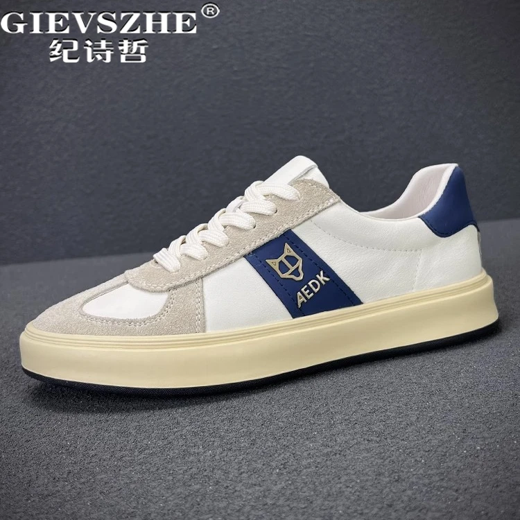 纪诗哲男鞋百搭透气轻奢运动鞋子男款潮流时尚休闲鞋舒适软底板鞋