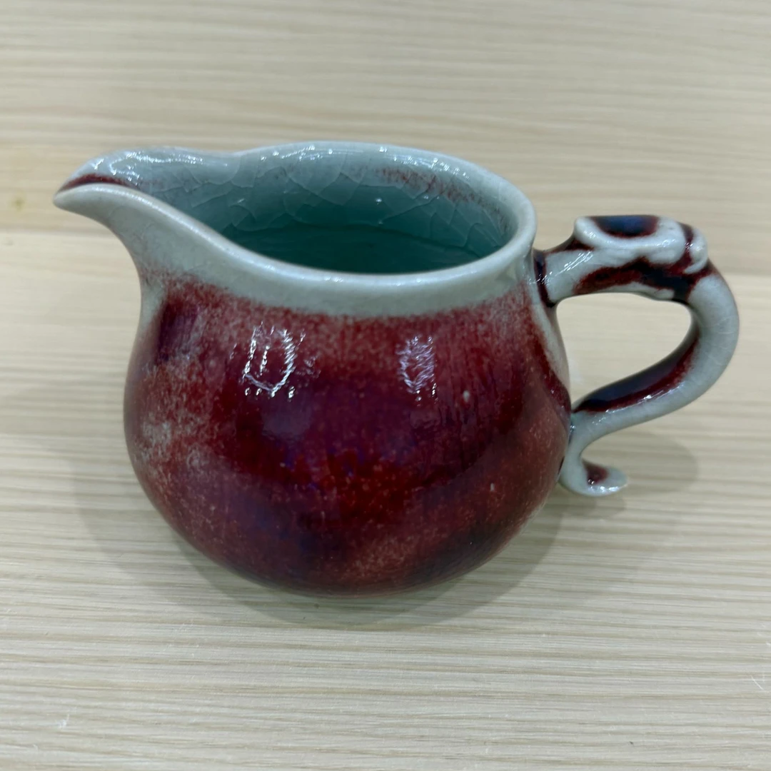 【公道杯】钧瓷茶杯公道杯家用泡茶窑变山水釉