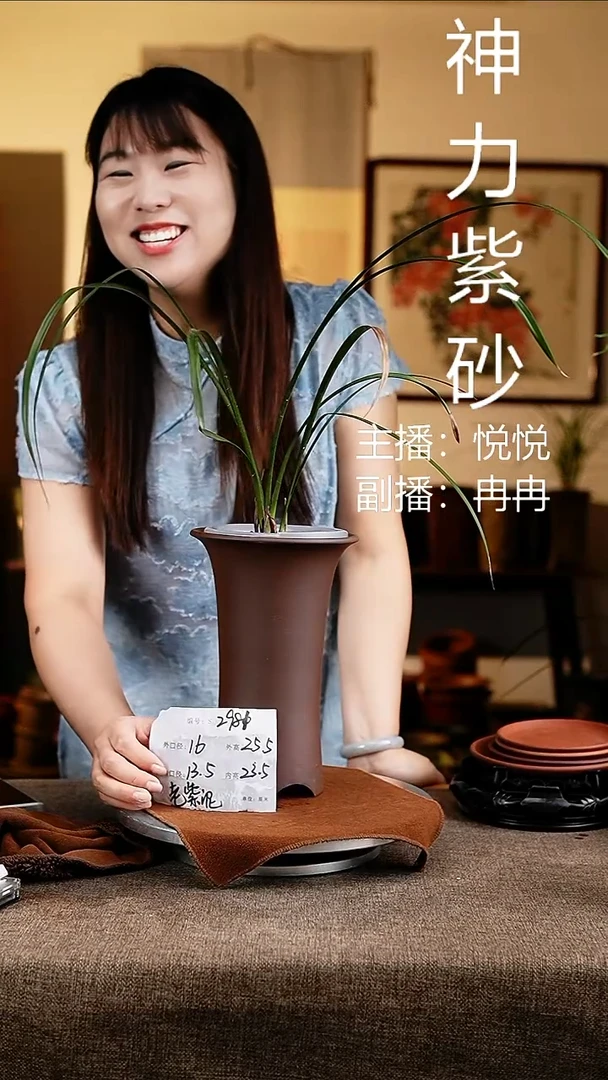 紫砂花盆花卉工艺2981