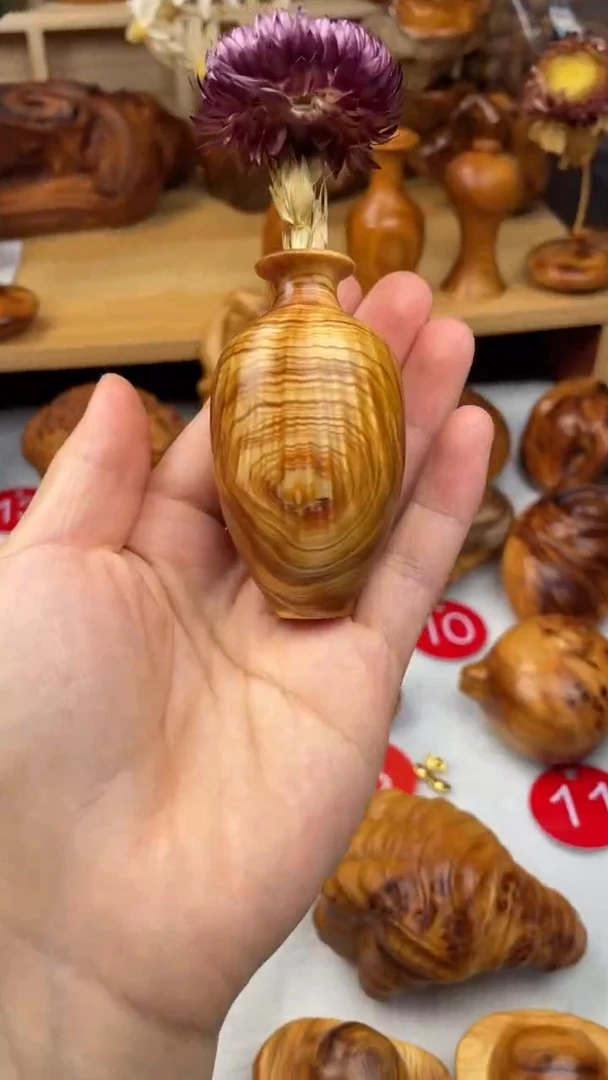 木太行陈化精品纹理花瓶