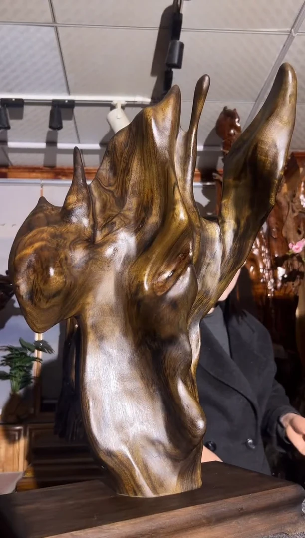 【闪购商品】金丝楠小叶桢楠乌木摆件