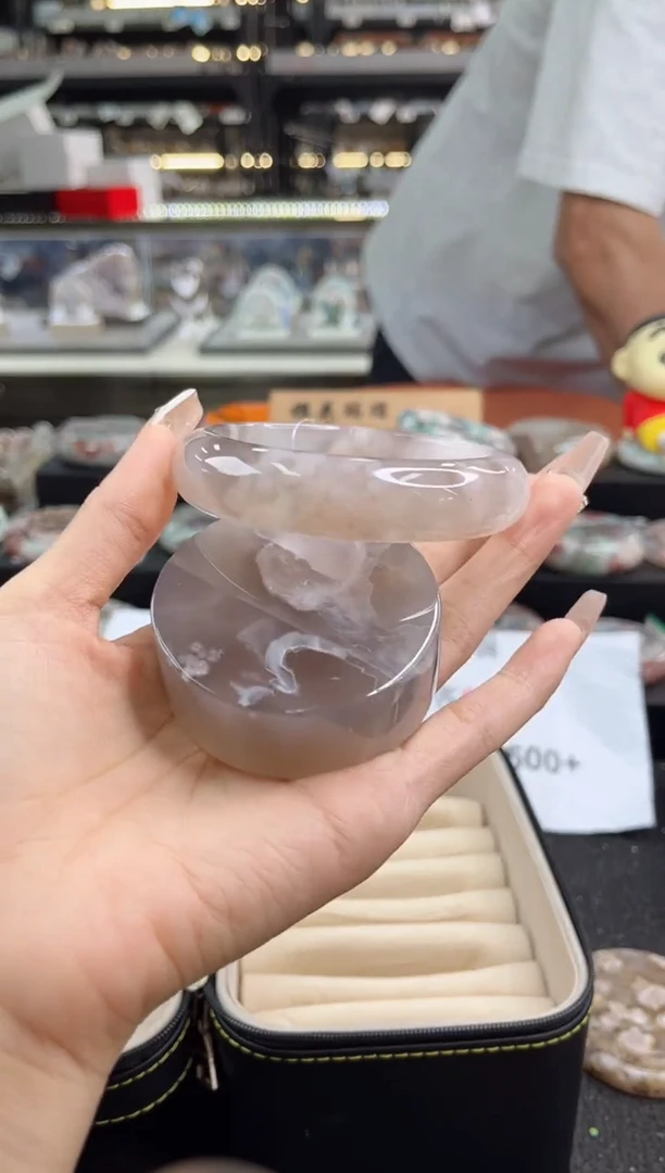 石英质玉手镯未镶嵌61圈口 （赠品镯心）3887267