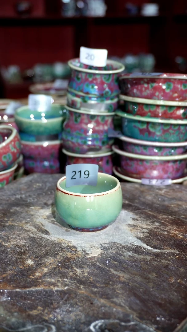摆件精品窑变钧瓷茶器