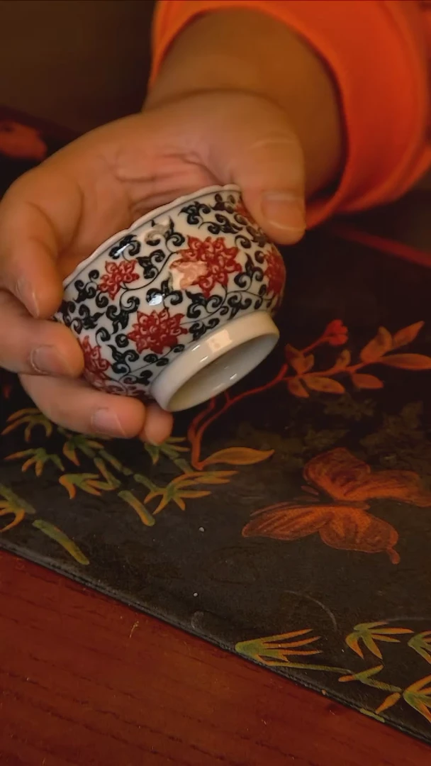 杯手工手绘杯杯很美丽
