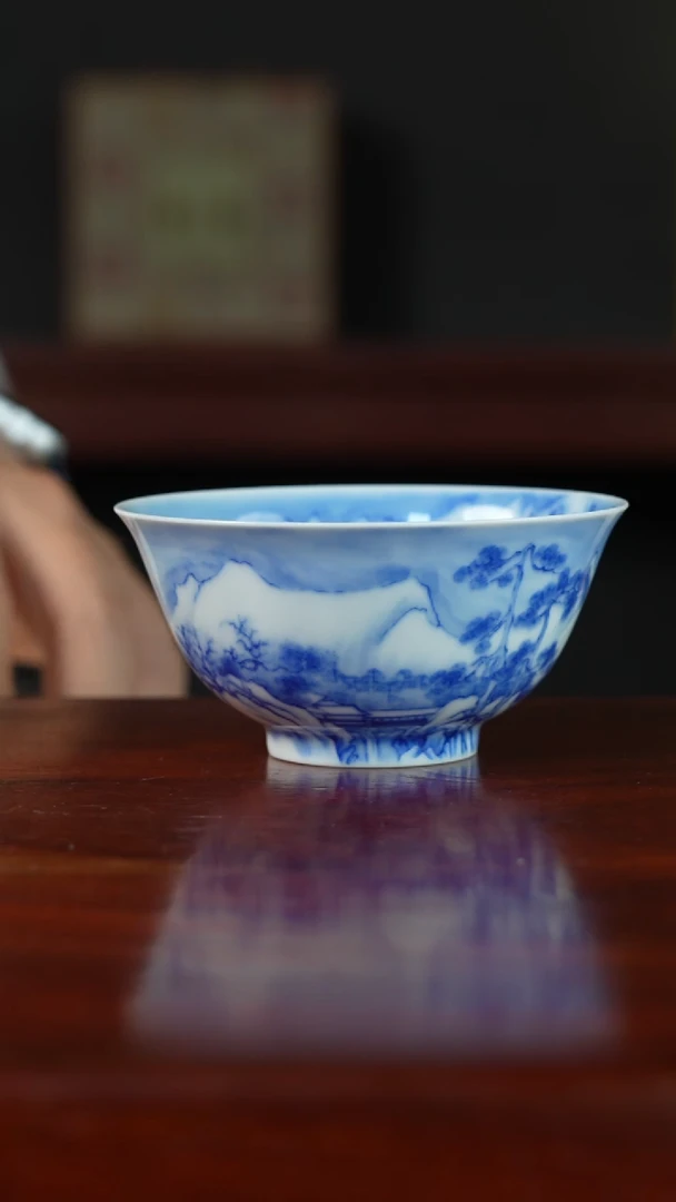 祖传窑真柴窑传承400年雪景主人杯