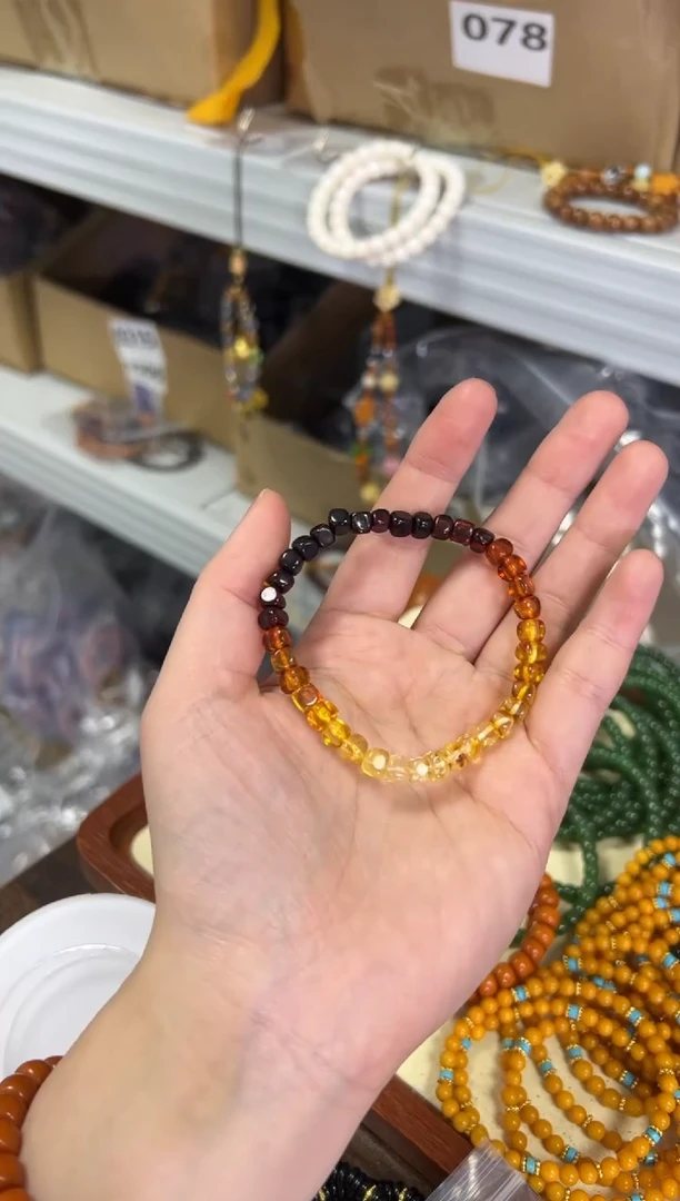 【闪购商品】琥珀手链未镶嵌琥珀渐变随行珠手串[1460]