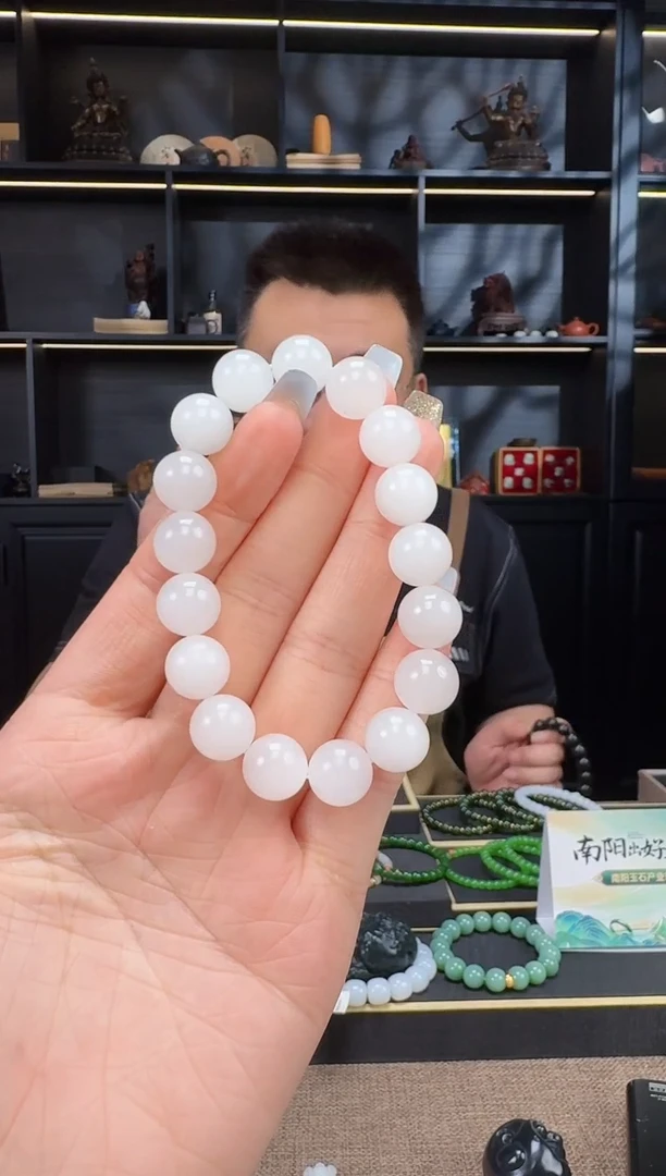 手串未镶嵌和田玉12mm野牛沟手串