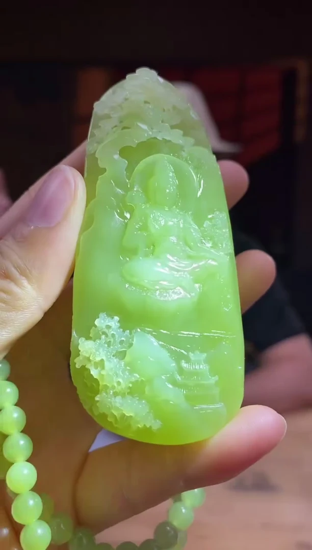 和田玉未镶嵌颈饰D002