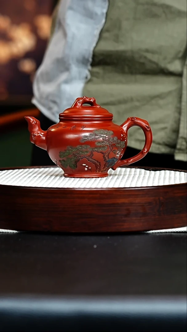 茶壶紫砂宜兴紫砂 梅报春 梅付春