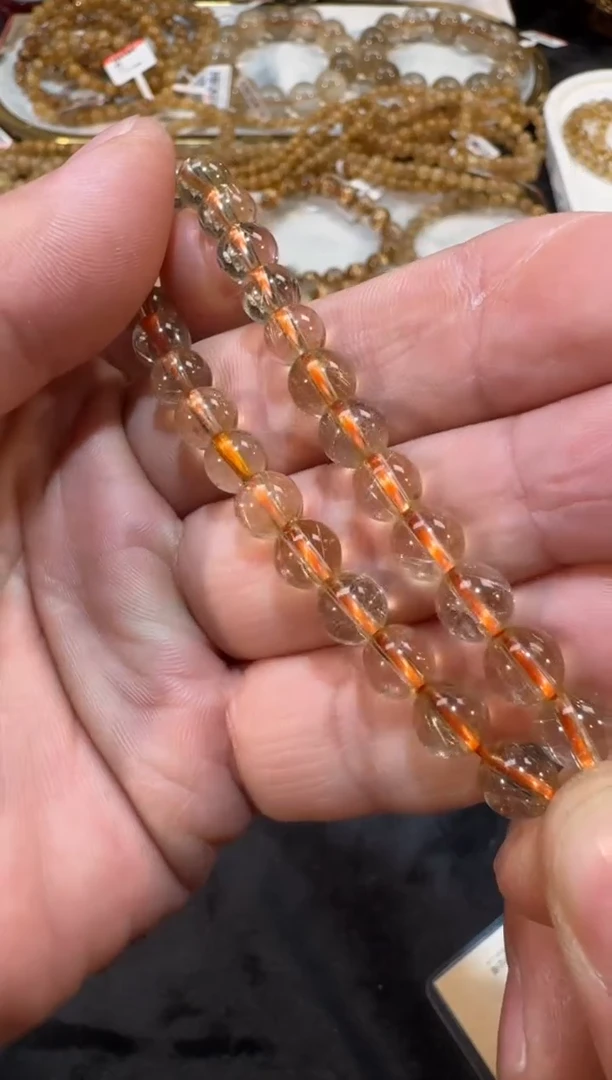 未镶嵌手串发晶SJ-109金发晶