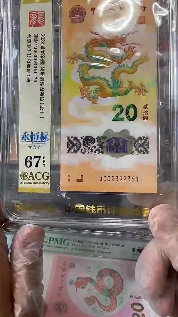 塑料002392361龙钞标十