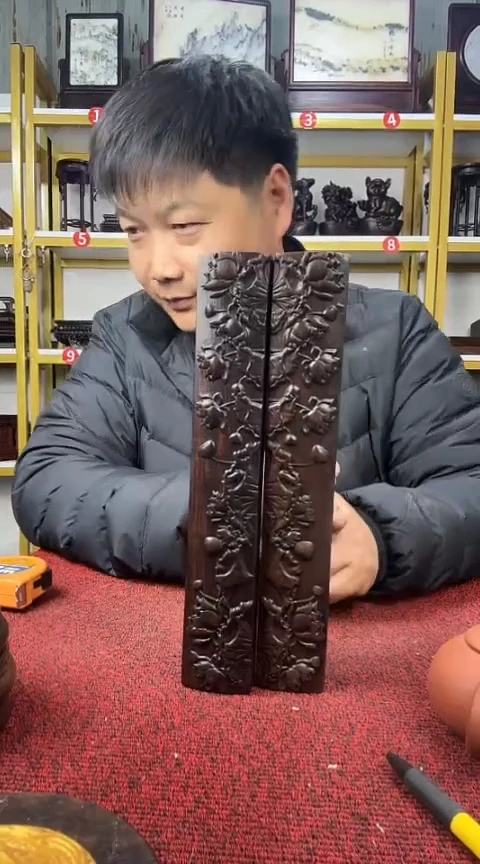 木非洲黑檀镇尺25CM//对