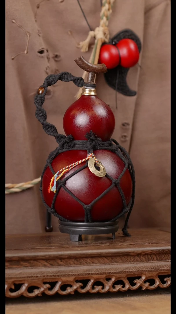 196号精品天然大漆酒葫芦一物一拍~