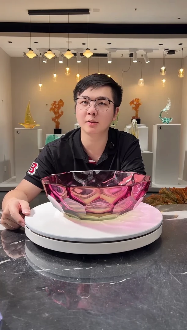 摆件巴比特美学-金红Caocle果盘