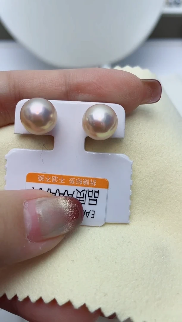 【闪购商品】淡水珍珠耳饰18K金镶嵌W12