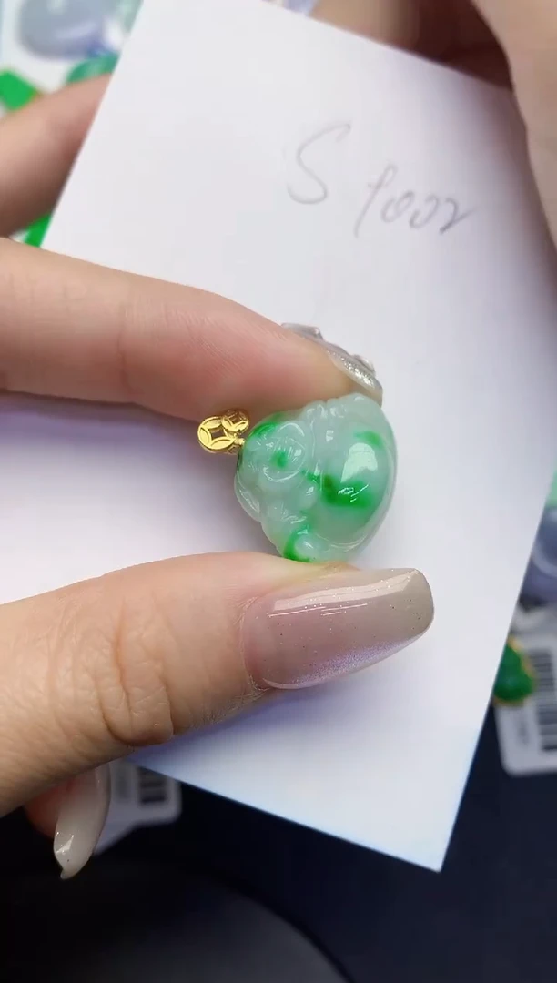 翡翠未镶嵌颈饰缅甸天然翡翠A货