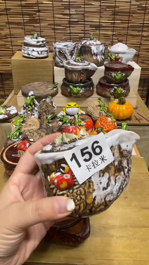 半*闲156精美粗陶手工柴烧