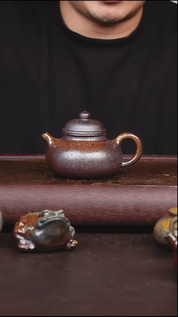 茶壶紫砂柴烧 微瑕容天