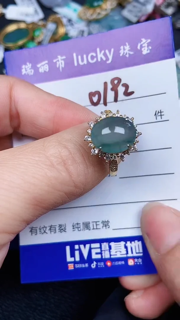 颈饰银S925镶嵌翡翠0192