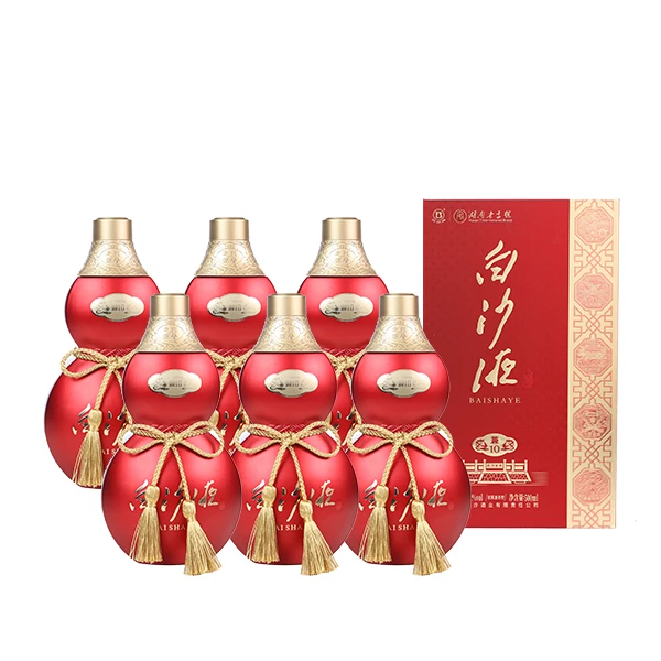 白沙液 浓酱兼香型白酒纯粮口粮酒 兼10  6瓶整箱52度500ml