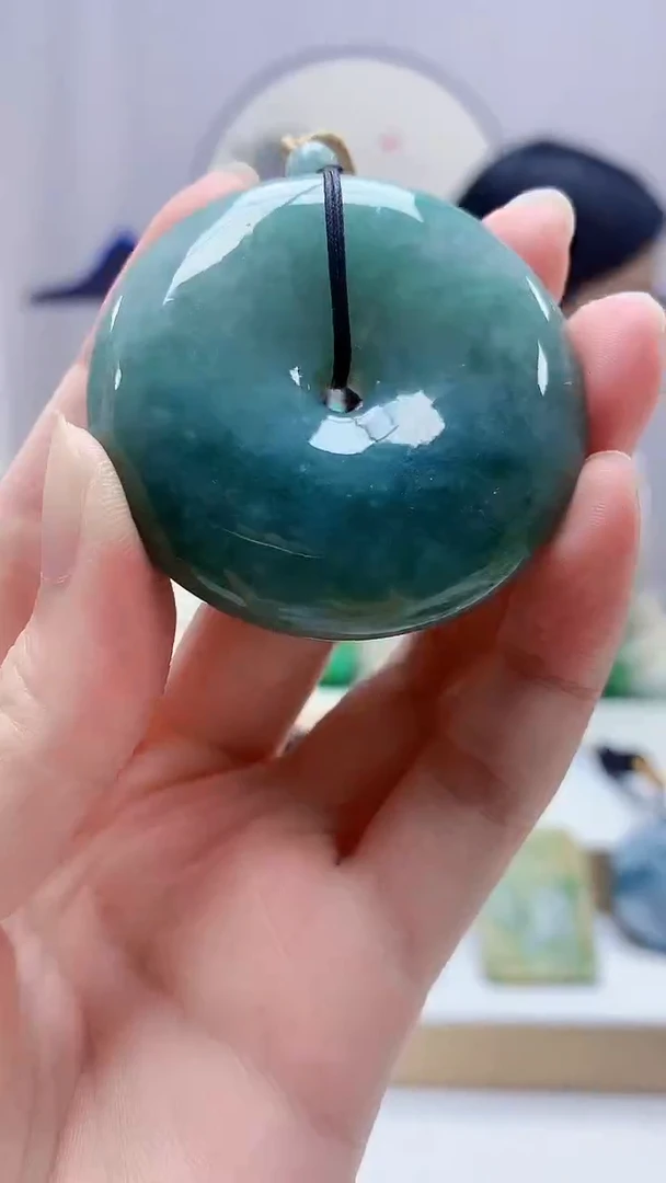 未镶嵌定制翡翠4852zm-毛货挂件扣子93