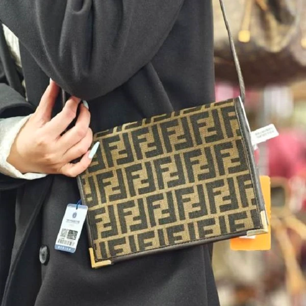 95新 FENDI/芬迪 老花腋下包/DG12502059/2059