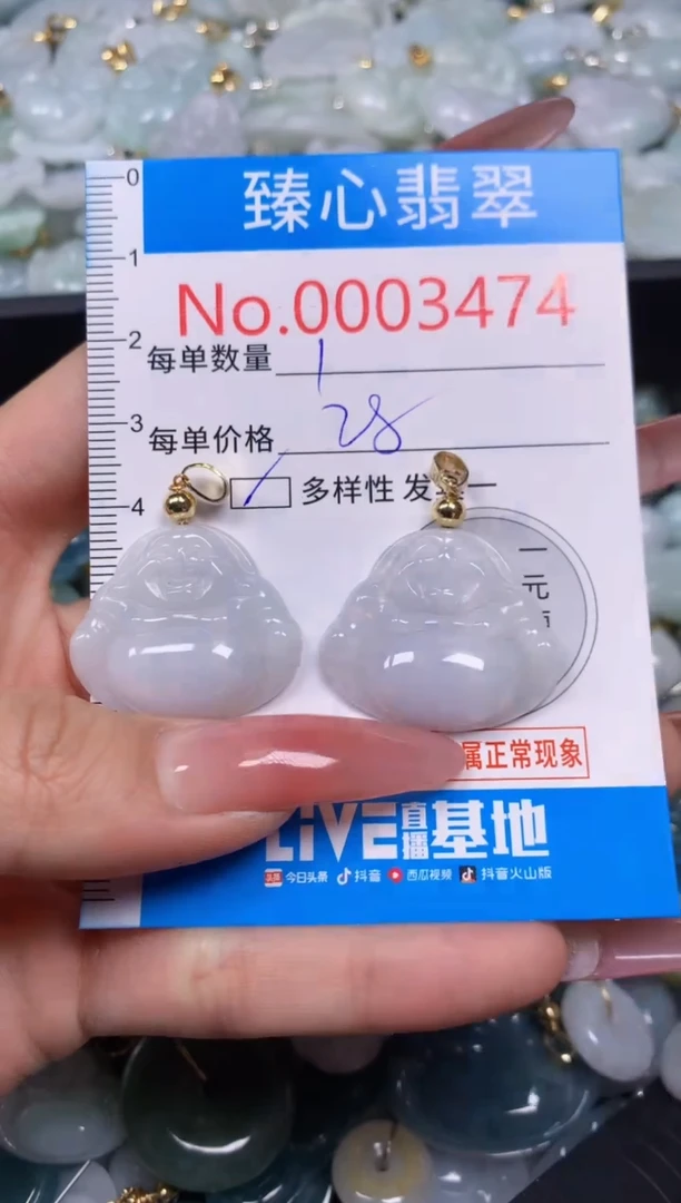 【闪购商品】翡翠颈饰未镶嵌含绳0003474