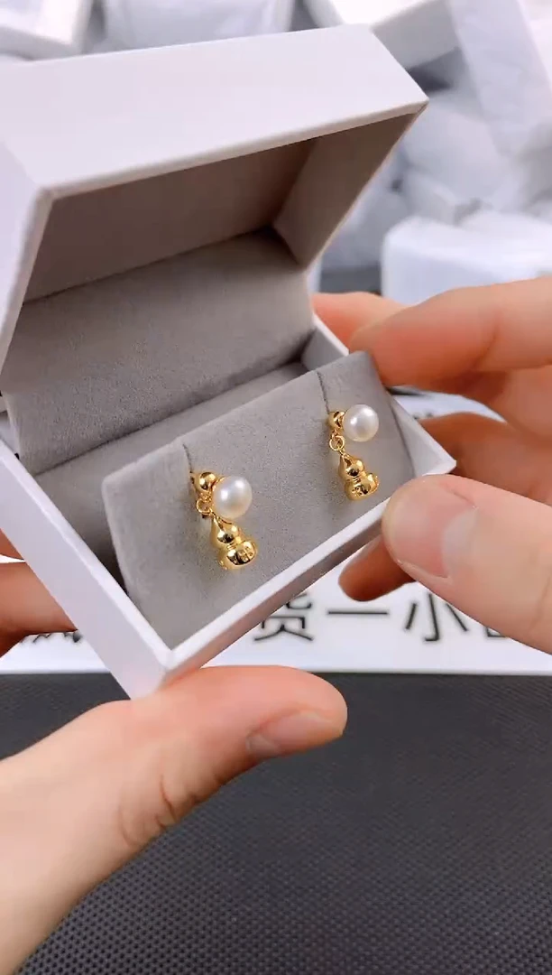 未镶嵌耳饰淡水珍珠ed1053