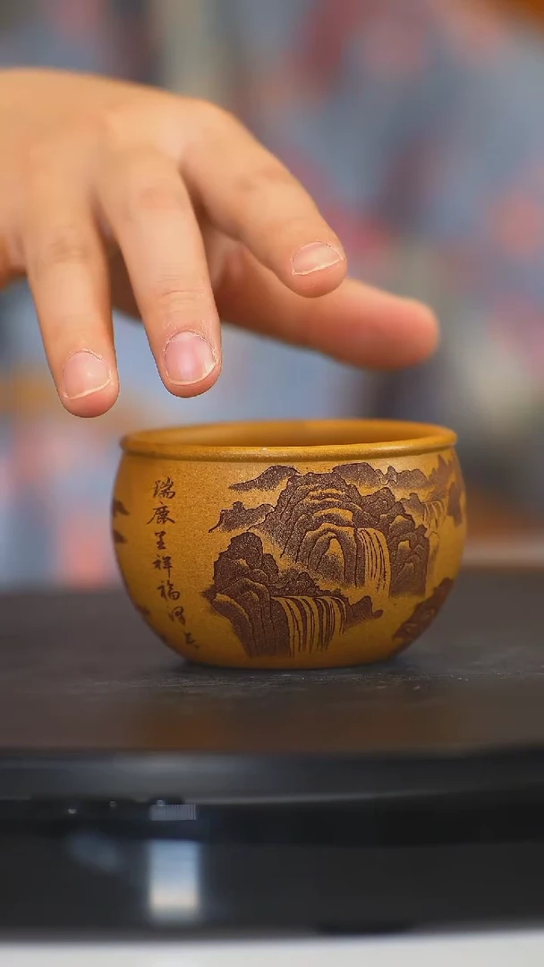 【闪购商品】紫砂茶杯008 黄金段主人杯（鹿）