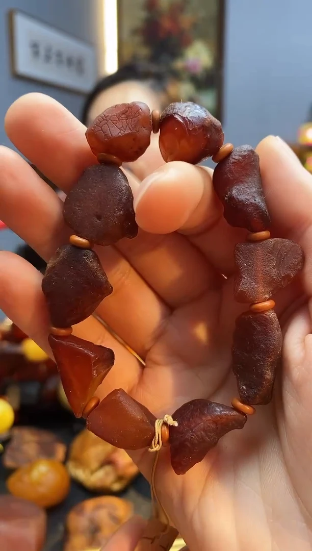 手链琥珀未镶嵌手串