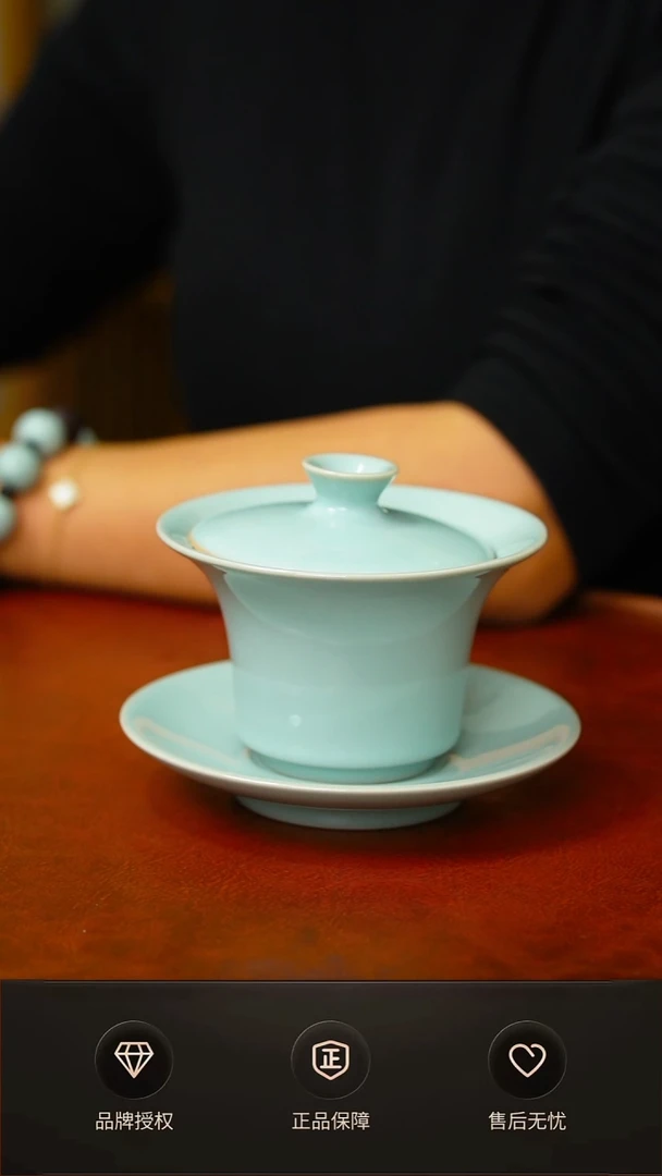 其他-一级臻稀大敞开马蹄盖碗 礼盒