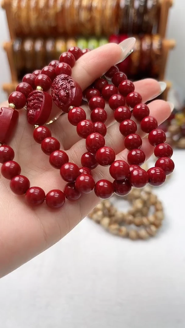 朱砂卡8手串多样性发其一