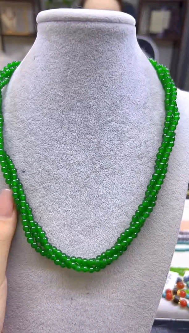 翡翠未镶嵌颈饰DIY款X384