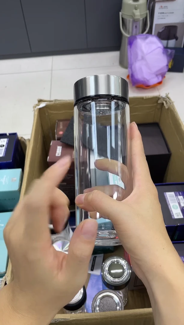 高硼硅玻璃无手柄款小熊单层烫手1210-530ml