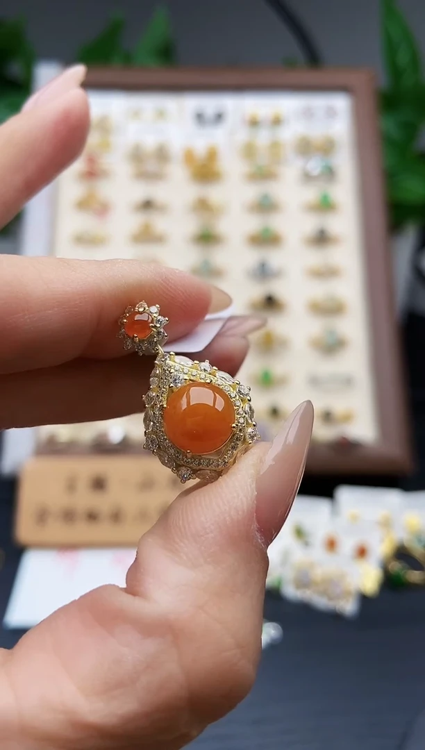 颈饰银S925镶嵌翡翠12